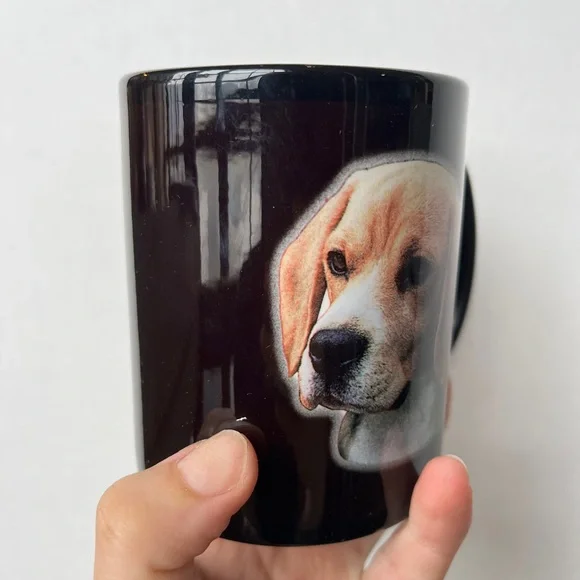Cute Black Beagle Mug with Beagle - Picture 2 of 7